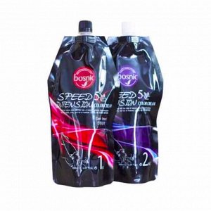 Краска для волос (Темно коричневый) (500мл+500мл) BOSNIC 5 MINUTE DARK BROWN (500ml+500ml)