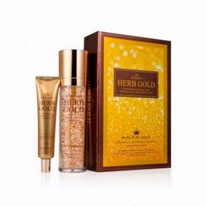 3021 Премиум эссенция и крем под глаза 3021 ESTHEROCE HERB GOLD WHITENING & WRINKLE CARE ESSENCE & EYE CREAM SPECIAL SET