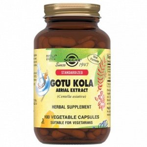 СОЛГАР Экстракт Готу Кола капс. 424мг №100 (БАД), Solgar Vitamin and Herb