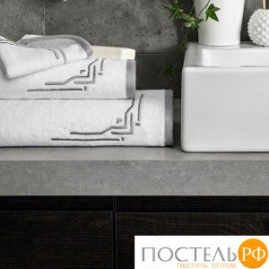 Togas ДЖАСПЕР бел-сер Салфетка 30х30, 100% хлопок