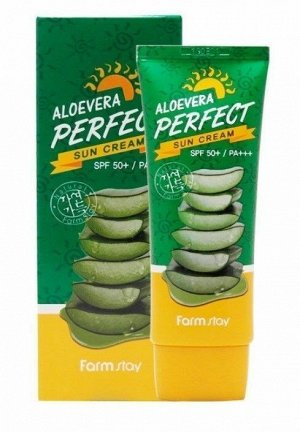 Солнцезащитный крем Farm Stay Aloe Vera Perfect Sun Cream SPF 50+ PA+++