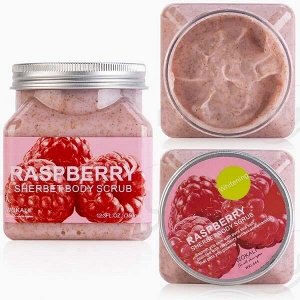 Скраб для тела Sherbet Body Scrub Raspberry с малиной