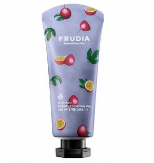 Тонизирующий гель-скраб для душа с маракуйей Frudia My Orchard Passion Fruit Scrub Body Wash, 200ml