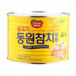 Тунец консервированный в масле, Chunk Light Tuna In Oil(Ls),Dongwon, 1,88г