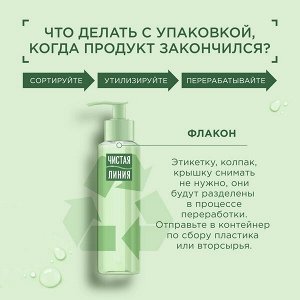 Чистая Линия гель-пенка для умывания Гиалурон-активатор для всех типов кожи с экстрактом василька 160 мл