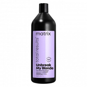 Matrix Шампунь Total Results Unbreak My Blonde укрепляющий для осветленных волос с лимонной кислотой, 1 л, Матрикс EXPS