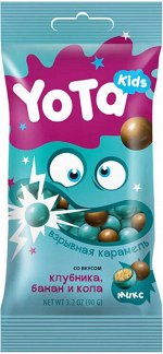 Драже Yota Хрустящий шарик с взрывной карамелью Жвачка\кола 50г