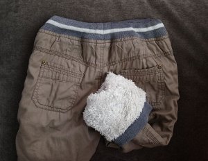 Утеплённые хлопковые брюки