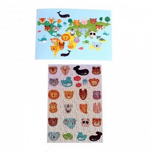 Стикерная мозаика «Карта мира»