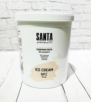 Сахарная паста блеск Ice Cream мягкая Santa Professional, 1600 гр.