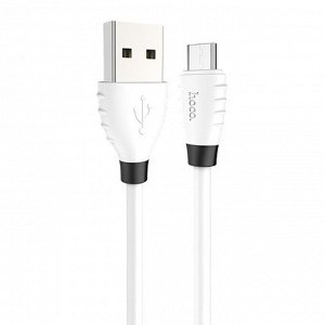 Кабель USB - micro USB Hoco X27 Excellent HTC/Samsung (120см) (white)