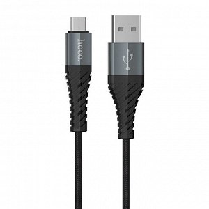 Кабель USB - micro USB Hoco X38 Cool Charging  100см 2,4A (black)