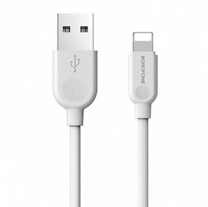 Кабель USB - Apple lightning Borofone BX14 LinkJet, 100 см, (white)