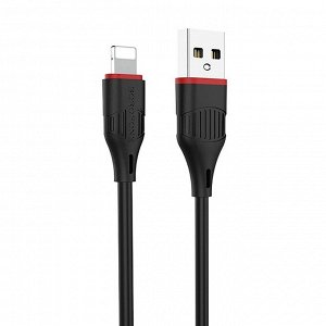 Кабель USB - Apple lightning Borofone BX17 Enjoy (black)