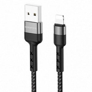 Кабель USB - Apple lightning Borofone BX34 Advantage  100см 2,4A (black)