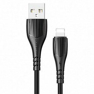 Кабель USB - Apple lightning Borofone BX37 Wieldy (black)