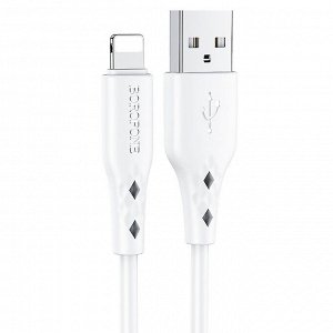 Кабель USB - Apple lightning Borofone BX48, 100 см (white)