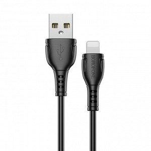 Кабель USB - Apple lightning Borofone BX51 Triumph, 100 см (black)