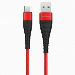 Кабель USB - Type-C Borofone BX32 Munificent 100 см (red)