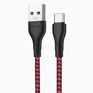 Кабель USB - Type-C Borofone BX39 Beneficial (black/red)