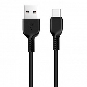 Кабель USB - Type-C Hoco X20 Snow Storm  100см 2,4A (black)
