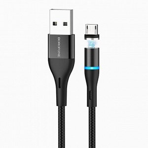 Кабель USB - micro USB Borofone BU16 Skill (black)