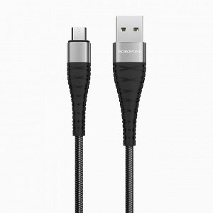 Кабель USB - micro USB Borofone BX32 Munificent 100 см (black)