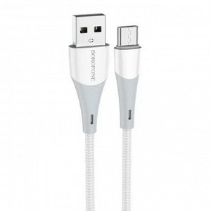 Кабель USB - micro USB Borofone BX60 Superior, 100 см (white)