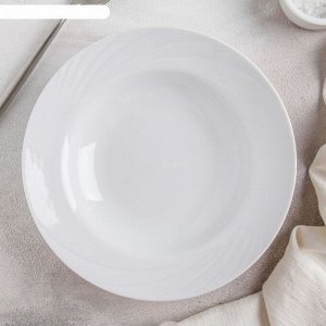 Тарелка суповая Добрушский фарфоровый завод Белье 508020