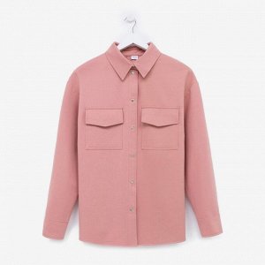 Рубашка женская MINAKU: Casual Collection цвет пудра