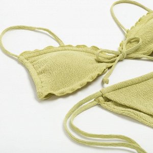 Купальник раздельный с завязками женский MINAKU, зелёный