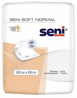 Пеленки Seni Soft Normal 60 x 60 см (10 шт.) (компактное сложение)