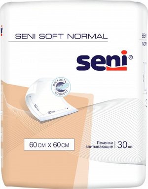 Пеленки Seni Soft Normal 60 x 60 см (30 шт.) (компактное сложение)