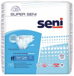 Подгузники для взрослых Super Seni, размер L (10 шт)