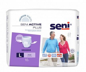 Впитывающие трусы Seni Active Plus, размер L (10 шт)