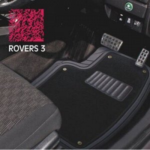 Коврики а/м CARFORT "Rovers 3" резина со съемн. ковр., к-т 4шт. Black