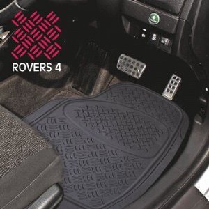 Коврик а/м CARFORT "Rovers 4" термопласт NBR, к-т 2шт. Black передний (1/6) RS0421 FRONT