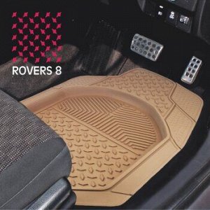 Коврики а/м CARFORT "Rovers 8" термопласт NBR, к-т 4шт. Beige (1/4) RS0830