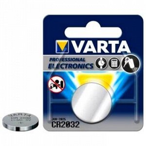 Батарейка VARTA для Сигнал., CR 2032 (1/10/100) 6882
