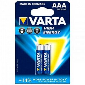 Батарейка VARTA HIGH ENERGY/ Long Life Power AAA (LR3) к-т2шт.,