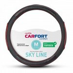 Оплетка CarFort Sky Line, красный кант, М (1/25)