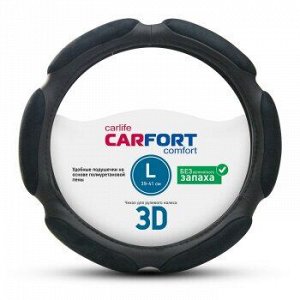 Оплетка CarFort 3D, 6 подушек, черная, L (1/20) CS3153