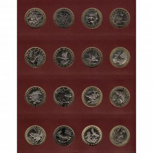 Полный комплект монетовидных жетонов Красная книга СССР 2016 - 2021, 29 шт. UNC