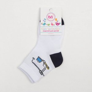 Детские носки, цвет белый, размер 16-18 (26-28)