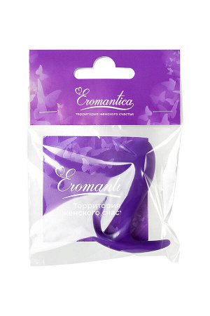 Анальная втулка Eromantica Magic, силикон, фиолетовая, 7,2 см, ? 2 см