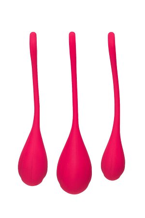Набор вагинальных шариков Satisfyer YONI, силикон, красный, ? 2 см.
