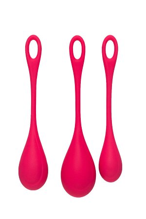 Набор вагинальных шариков Satisfyer YONI, силикон, красный, ? 2 см.