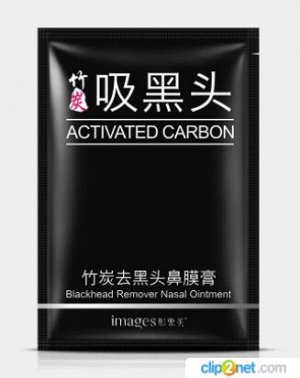 Черная маска для носа Activated Carbon Images