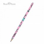 Карандаш черногр. &quot;Happy Graphix&quot; Life Style. Pink dream трехгранный НВ 21-0030/67 Bruno Visconti {Китай}