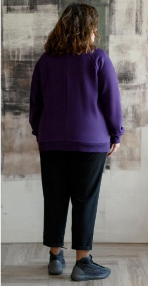 Жакет Фиолетовый
Материал: COTTON с начесом плотный 
Жакет на молнии, карманы-листочки в швах, воротник-стойка.
ХЛОПОК 92% ЭЛАСТАН 8%